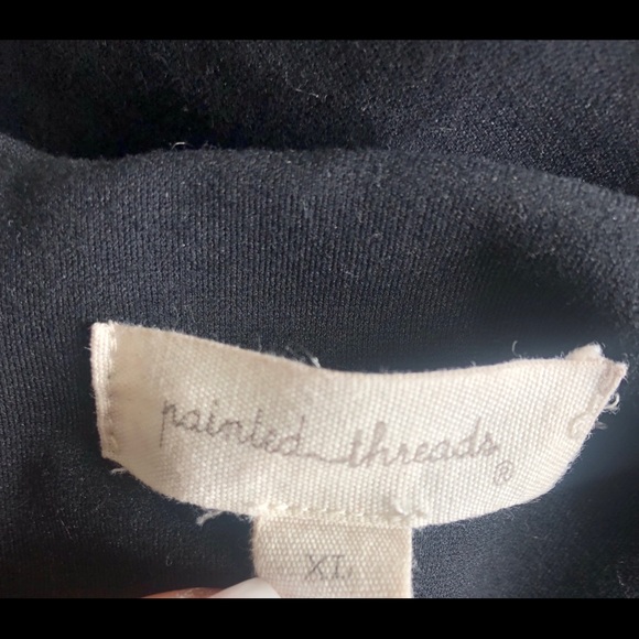 Black Knit Circle/A-Line Skirt - Picture 3 of 3